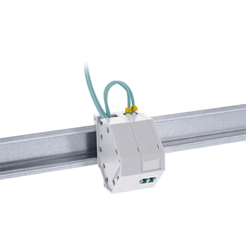 InLine Keystone SNAP-In kuitu-Keystone-moduuliteline, 1 portti DIN-kiskoon
