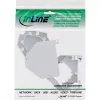 InLine Keystone SNAP-In kuitu-Keystone-moduuliteline, 1 portti DIN-kiskoon