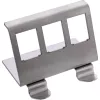 InLine 76203E metalli Keystone Snap-In DIN-kiskoteline, 3-osainen