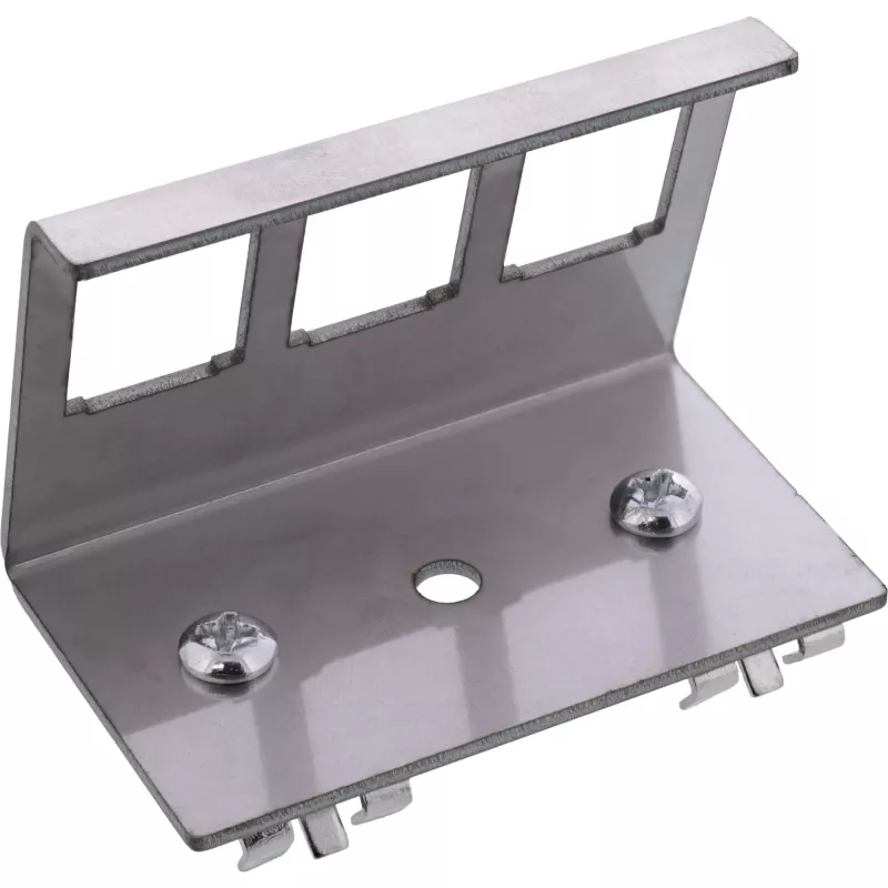 InLine 76203E metalli Keystone Snap-In DIN-kiskoteline, 3-osainen