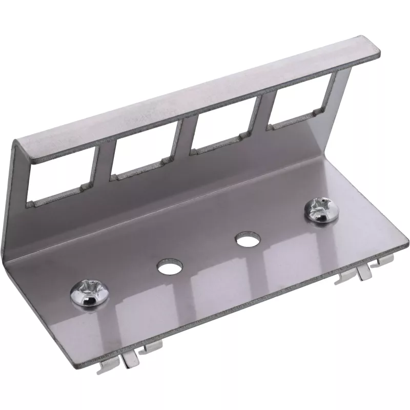 InLine 76203F metalli Keystone snap-in DIN-kiskokiinnike, 4-porttinen