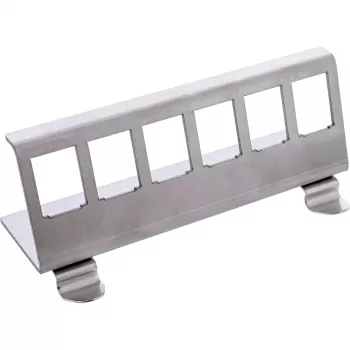InLine 76203G metalli Keystone snap-in DIN-kiskokiinnike, 6-porttinen