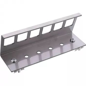 InLine 76203G metalli Keystone snap-in DIN-kiskokiinnike, 6-porttinen