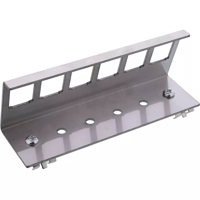 InLine 76203G metalli Keystone snap-in DIN-kiskokiinnike, 6-porttinen