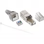 InLine RJ45-liitin Cat.6A 500MHz kenttäasennettava suojattu 76204A