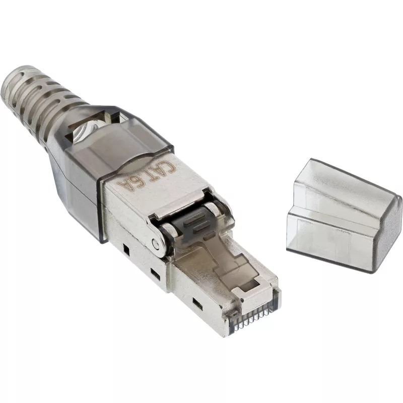 InLine RJ45-liitin Cat.6A 500MHz kenttäasennettava suojattu 76204A