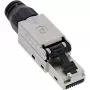 InLine RJ45-liitin Cat.6A 500MHz, kenttäasennettava, suojattu, ruuvikannella