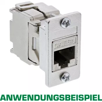 InLine Keystone SNAP-In moduulipidike, yksittäinen, metalli, tasaisille pinnoille
