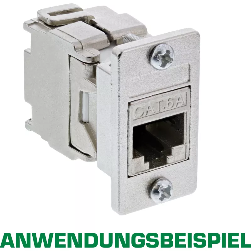 InLine Keystone SNAP-In moduulipidike, yksittäinen, metalli, tasaisille pinnoille
