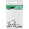 InLine Keystone SNAP-In moduulipidike, yksittäinen, metalli, tasaisille pinnoille