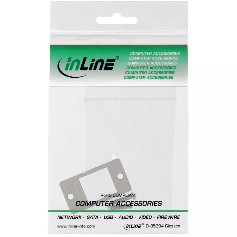 InLine Keystone SNAP-In moduulipidike, yksittäinen, metalli, tasaisille pinnoille