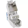 InLine Keystone RJ45-rasia, suojattu, Cat.6A, sininen 8 kpl:n pakkaus