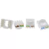 InLine Keystone RJ45-rasia, suojattu, Cat.6A, sininen 8 kpl:n pakkaus