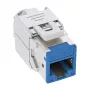 InLine Keystone RJ45-rasia, suojattu, Cat.6A, sininen 8 kpl:n pakkaus