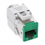 InLine Keystone RJ45-rasia, suojattu, Cat.6A, vihreä 8 kpl:n pakkaus