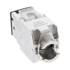 InLine Keystone RJ45-rasia, suojattu, Cat.6A, musta, 8 kpl:n pakkaus