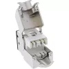 InLine Keystone RJ45-rasia, suojattu, Cat.6A, musta, 8 kpl:n pakkaus