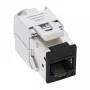 InLine Keystone RJ45-rasia, suojattu, Cat.6A, musta, 8 kpl:n pakkaus