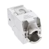 InLine Keystone RJ45-rasia, suojattu, Cat.6A, valkoinen, 8 kpl:n pakkaus