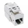 InLine Keystone RJ45-rasia, suojattu, Cat.6A, valkoinen, 8 kpl:n pakkaus