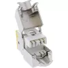 InLine Keystone RJ45-rasia, suojattu, Cat.6A, keltainen, 8 kpl:n pakkaus