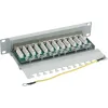 InLine 10 tuuman Cat.6 patch-paneeli 12 porttia 1U vaaleanharmaa RAL7035