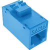 InLine Keystone RJ45-rasia, suojaamaton, Cat.6A, 8 kpl:n pakkaus, sininen