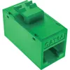 InLine Keystone RJ45-rasia, suojaamaton, Cat.6A, 8 kpl:n pakkaus, vihreä