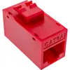 InLine Keystone RJ45-rasia, suojaamaton, Cat.6A, 8 kpl:n pakkaus, punainen
