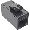InLine Keystone RJ45-rasia, suojaamaton, Cat.6A, 8 kpl:n pakkaus, musta