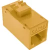InLine Keystone RJ45-rasia, suojaamaton, Cat.6A, 8 kpl:n pakkaus, keltainen