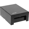 InLine pöytä-konsolidointipistelaatikko 4x Keystone RJ45, metalli, musta RAL9005
