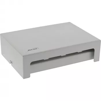 InLine pöytä-konsolidointipistelaatikko 8x Keystone RJ45, metalli, RAL7035