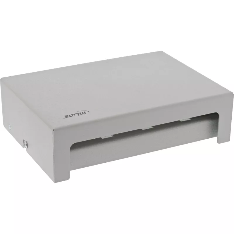 InLine pöytä-konsolidointipistelaatikko 8x Keystone RJ45, metalli, RAL7035