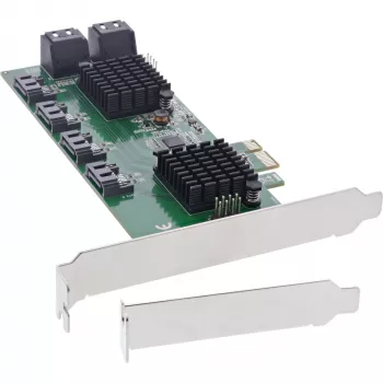 InLine liitäntäkortti, 8x SATA 6Gb/s ohjain, PCIe 2.0 (PCI Express)