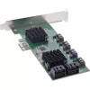 InLine liitäntäkortti, 8x SATA 6Gb/s ohjain, PCIe 2.0 (PCI Express)