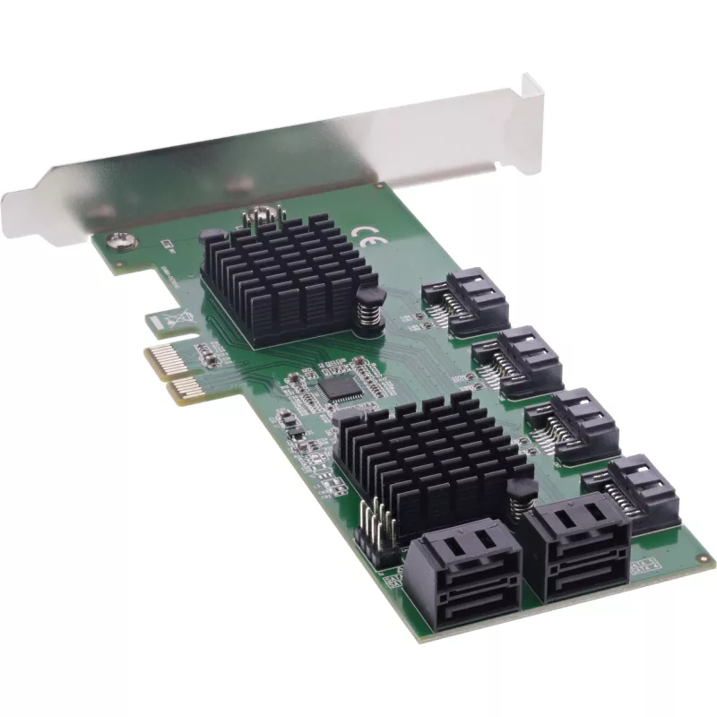 InLine liitäntäkortti, 8x SATA 6Gb/s ohjain, PCIe 2.0 (PCI Express)