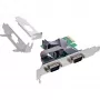 InLine liitäntäkortti 2x sarjaportti 9 pin PCIe PCI-Express uros