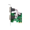 InLine liitäntäkortti 2x sarjaportti 9 pin PCIe PCI-Express uros