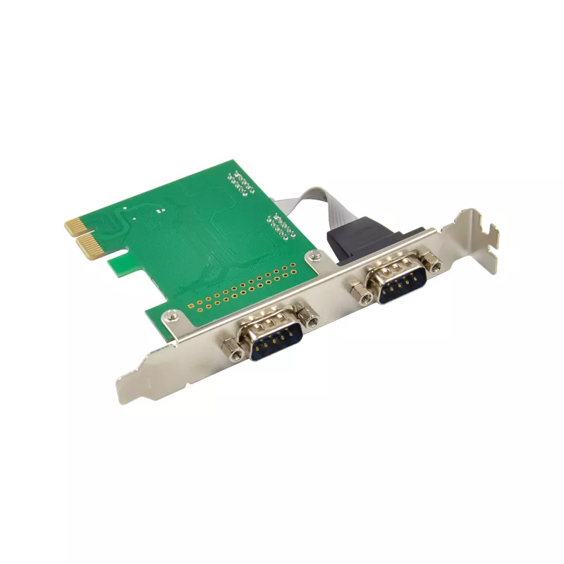 InLine liitäntäkortti 2x sarjaportti 9 pin PCIe PCI-Express uros