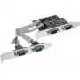 InLine liitäntäkortti 4 porttia sarjaportti 9 pin PCIe PCI-Express 76623C