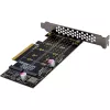 InLine 76660N sisäinen M.2-liitäntäkortti PCIe uros 64 Gbit/s