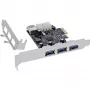 InLine 76662D liitäntäkortti/adapteri sisäinen Molex 4-pin, USB 3.2 Gen 1 (3.1 Gen 1)