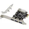 InLine 76662D liitäntäkortti/adapteri sisäinen Molex 4-pin, USB 3.2 Gen 1 (3.1 Gen 1)