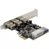 InLine 76662D liitäntäkortti/adapteri sisäinen Molex 4-pin, USB 3.2 Gen 1 (3.1 Gen 1)