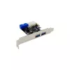 InLine 2+2-porttinen USB 3.2 Gen.1 -isäntäohjain, PCIe, SATA-virtalähdöllä + LP-kehikko