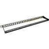 Tyhjä patch-paneeli 19 tuumaa InLine 76824C 24 porttia RJ45-Keystoneille 0,5U musta