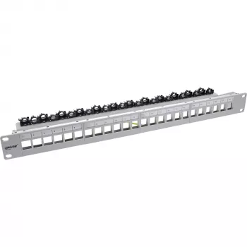 InLine Patchpanel 24-fach, Keystone-tyhjä patchpanel, 19