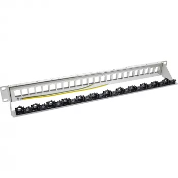 InLine Patchpanel 24-fach, Keystone-tyhjä patchpanel, 19