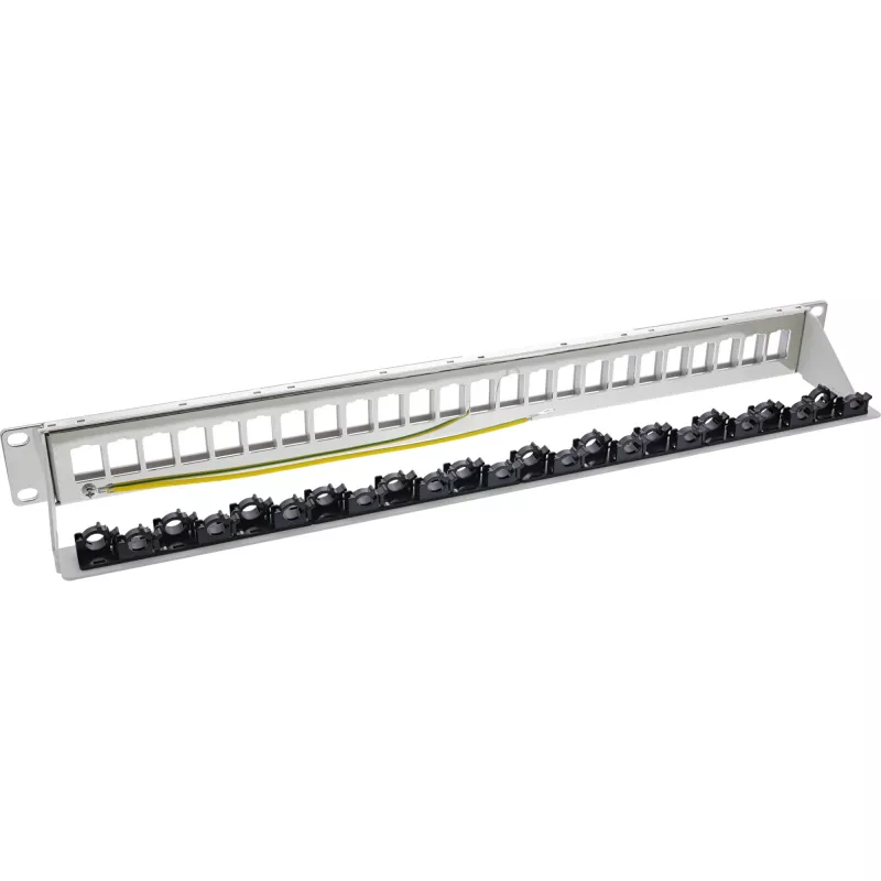 InLine Patchpanel 24-fach, Keystone-tyhjä patchpanel, 19